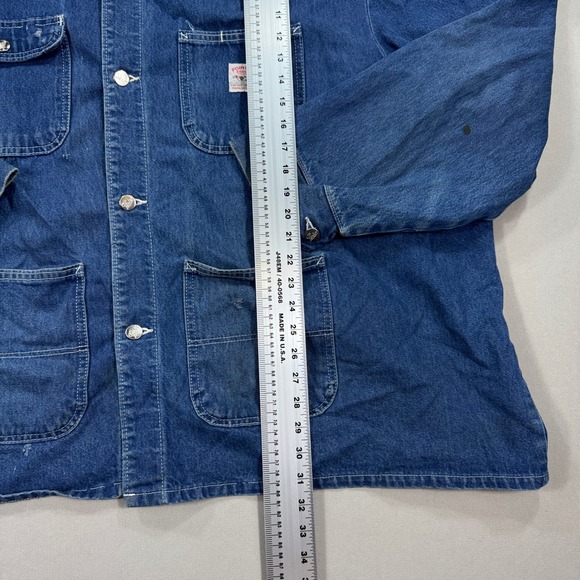 Vintage Pointer Brand Denim Jacket Men's 4XL Blue Workwear Chore Made In USA - Picture 5 of 8